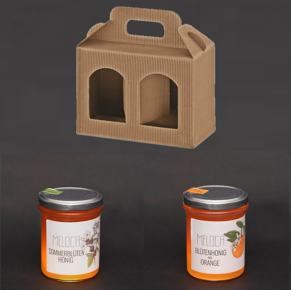 250g Sommer + 250g Blütenhonig mit Orange